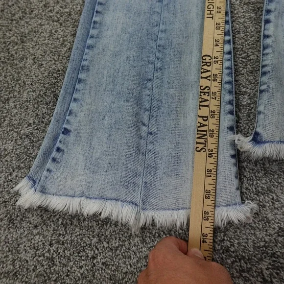 KanCan Jeans Womens 5 Blue Denim Pants High Rise Boot Flare Bell Stretch Hippie - Picture 3 of 13